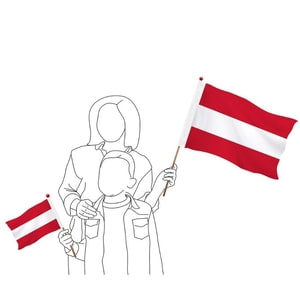 Dekofahne Österreich Dekofahne Österreich