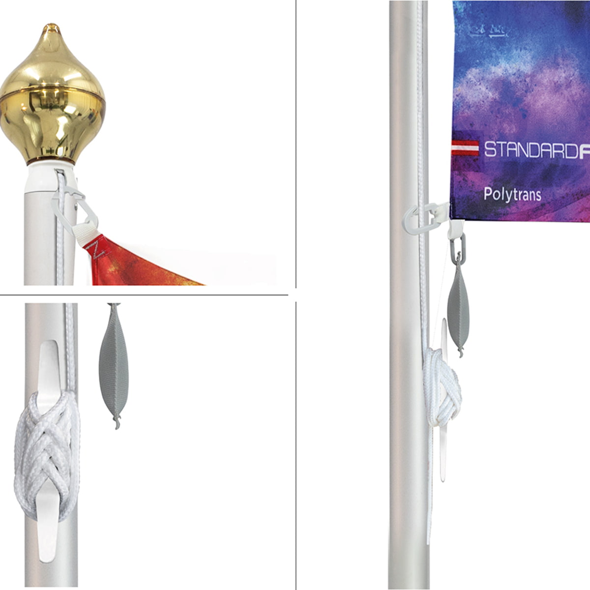 Alumast Standard ohne Auslegearm von FAHNENGÄRTNER