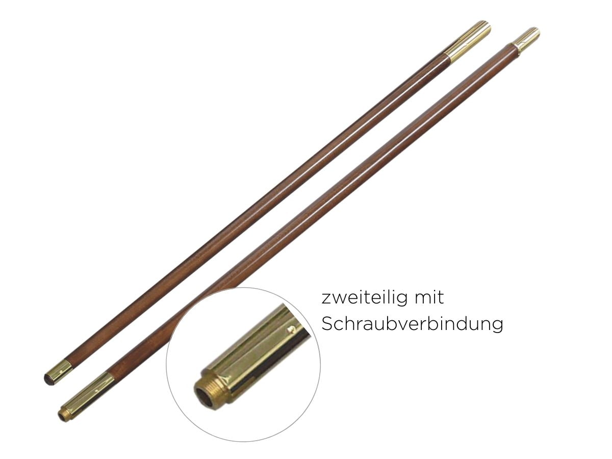 Zubehör Tradition - Standartenstange lackiert Nussbraun 