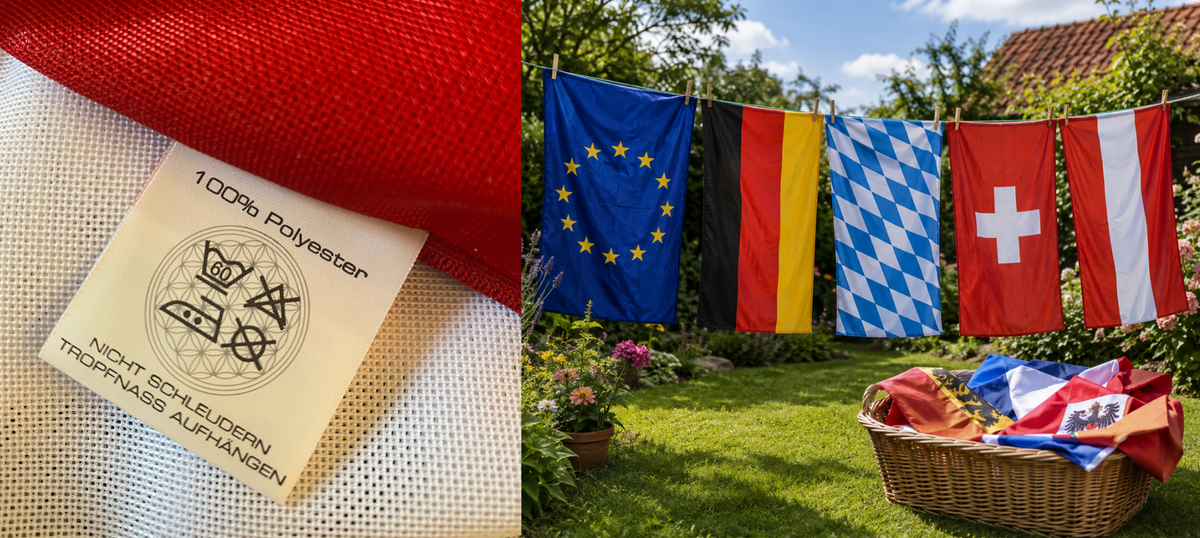Pflegehinweis für Fahnen - was muss beachtet werden